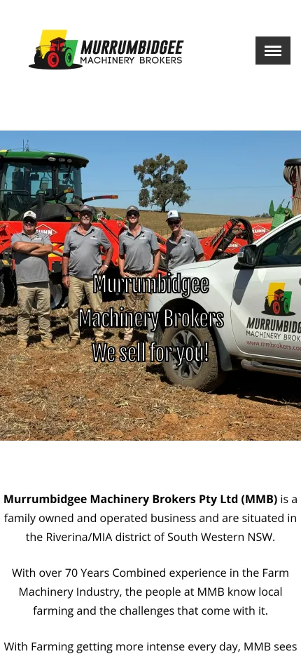 Murrumbidgee Machinery Brokers mobile
