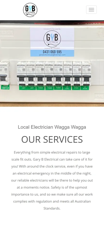 Gary B Electrical mobile